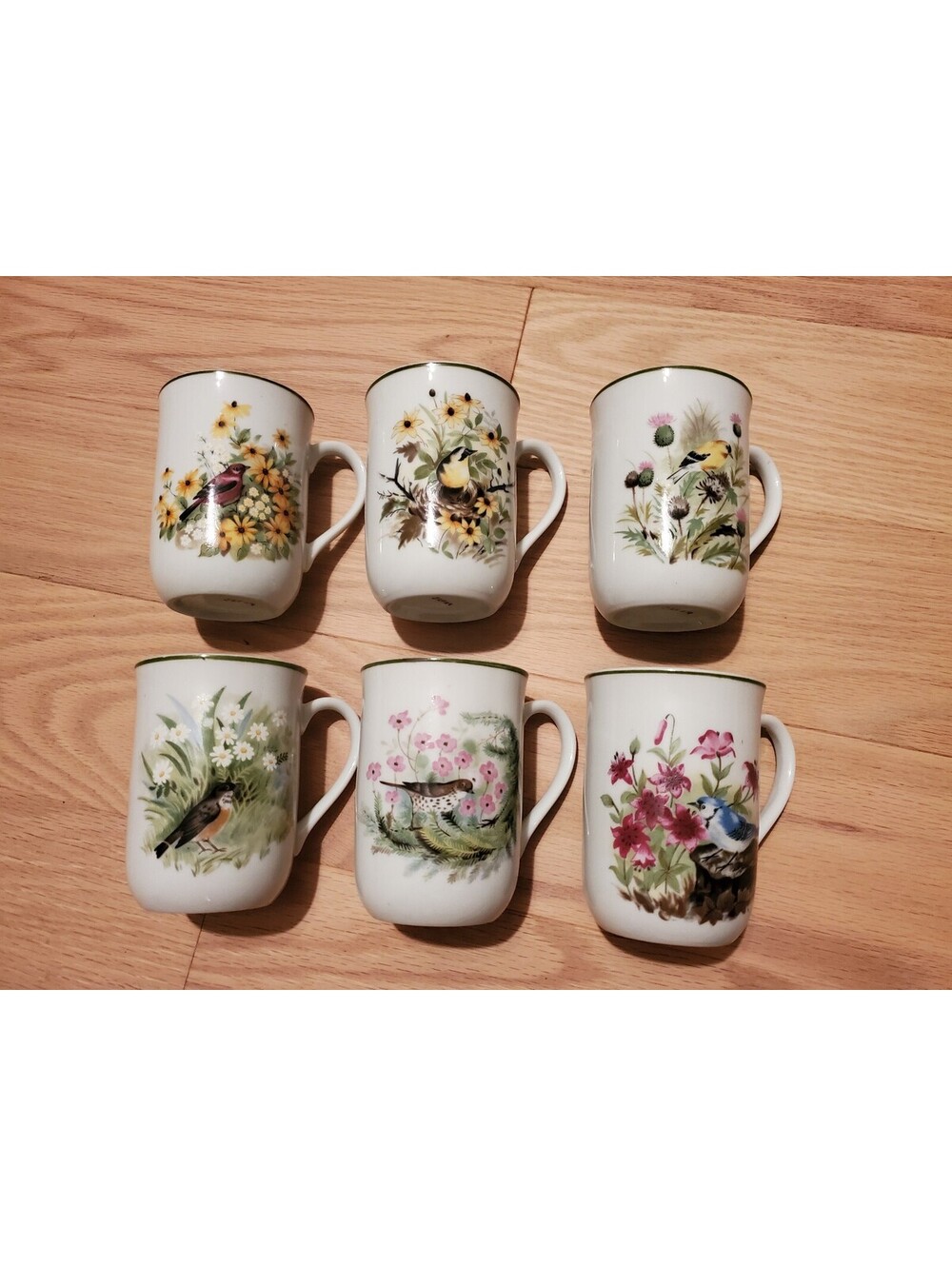 Vintage Ceramic Japanese Mugs 6PC Set